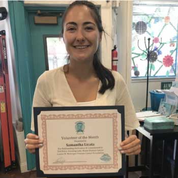 Meet Our Nov '21 Volunteer of the Month Samantha