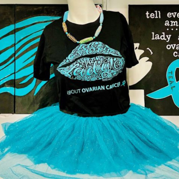 Tell Every Amazing Lady® Lip Logo Fitted Tee - Black