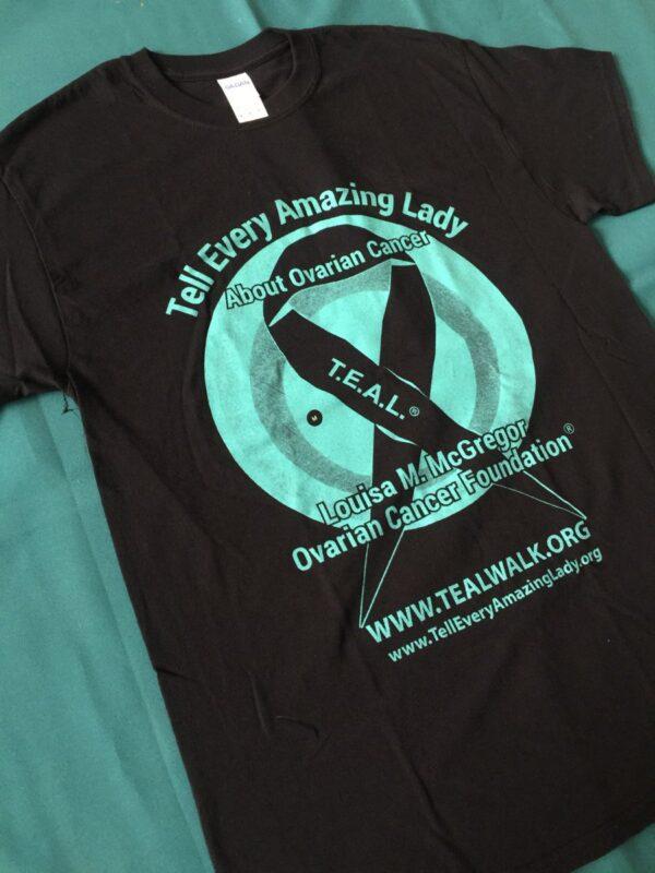 Tell Every Amazing Lady® Black Ribbon Unisex Tee - Image 2