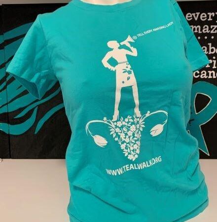 T.E.A.L.® Ovary Graphic Fitted Tee - Teal