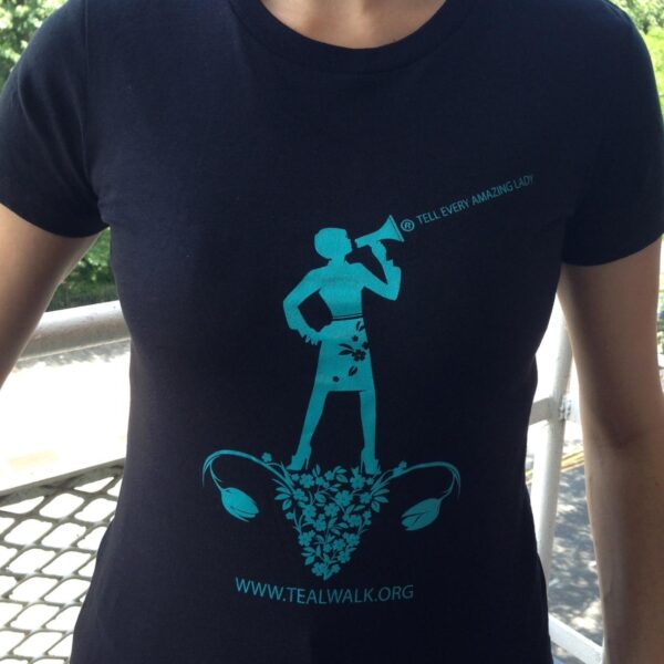 T.E.A.L.® Ovary Graphic Fitted Tee - Black