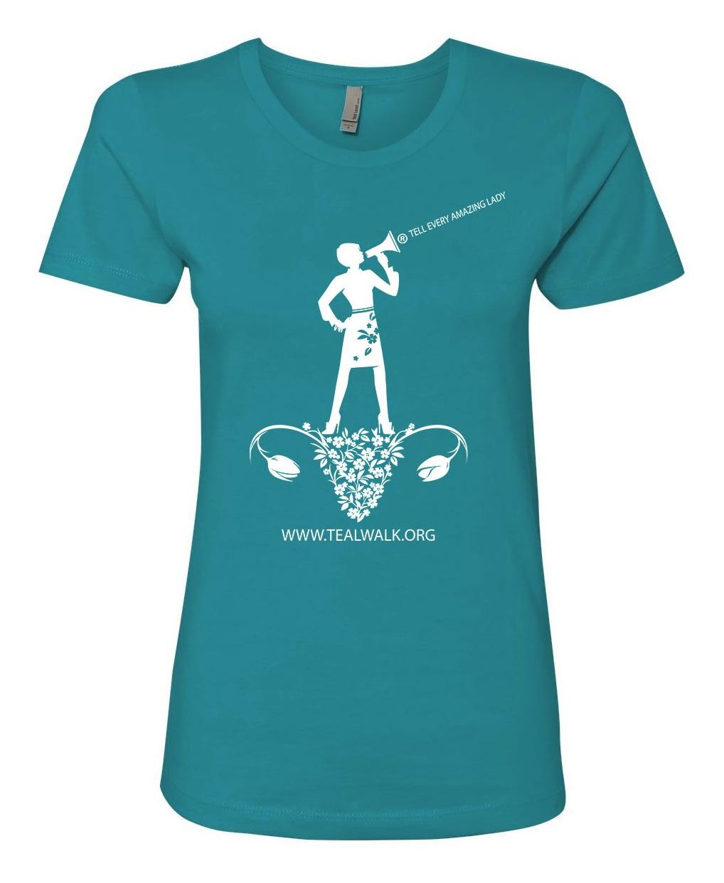 T.E.A.L.® Ovary Graphic Fitted Tee - Teal - Image 3